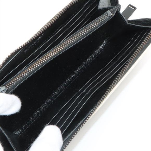SAINT LAURENT Monogram Matelasse Zip Around Calfskin Continental Wallet - Picture 6 of 10